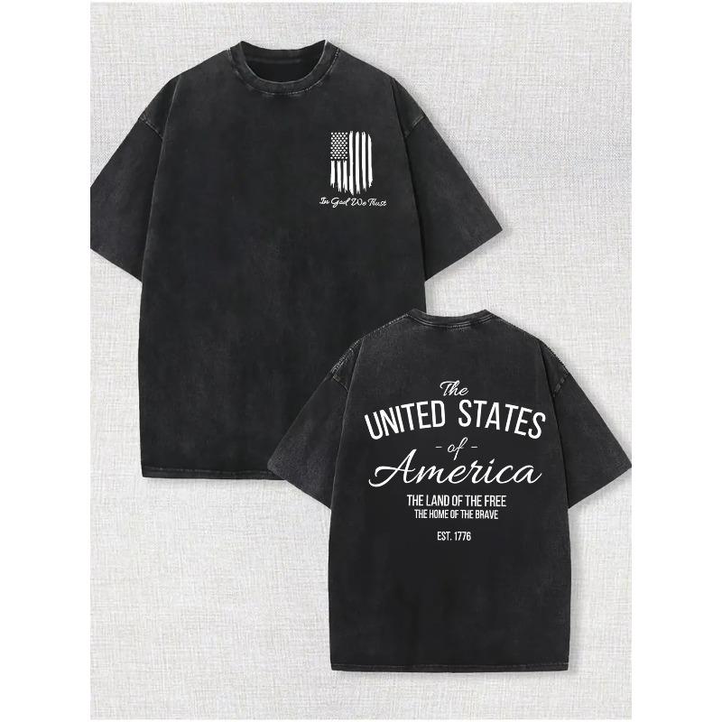 European Size Men S Vintage Washed Heavy Crew Neck T-Shirt Featuring a Patriotic In God We Trust Design, Designed in a Loose Drop Shoulder Style S чёрный
European Size Men S Vintage Washed Heavy Crew Neck T-Shirt Featuring a Patriotic In God We Trust Design, Designed in a Loose Drop Shoulder Style S чёрный
