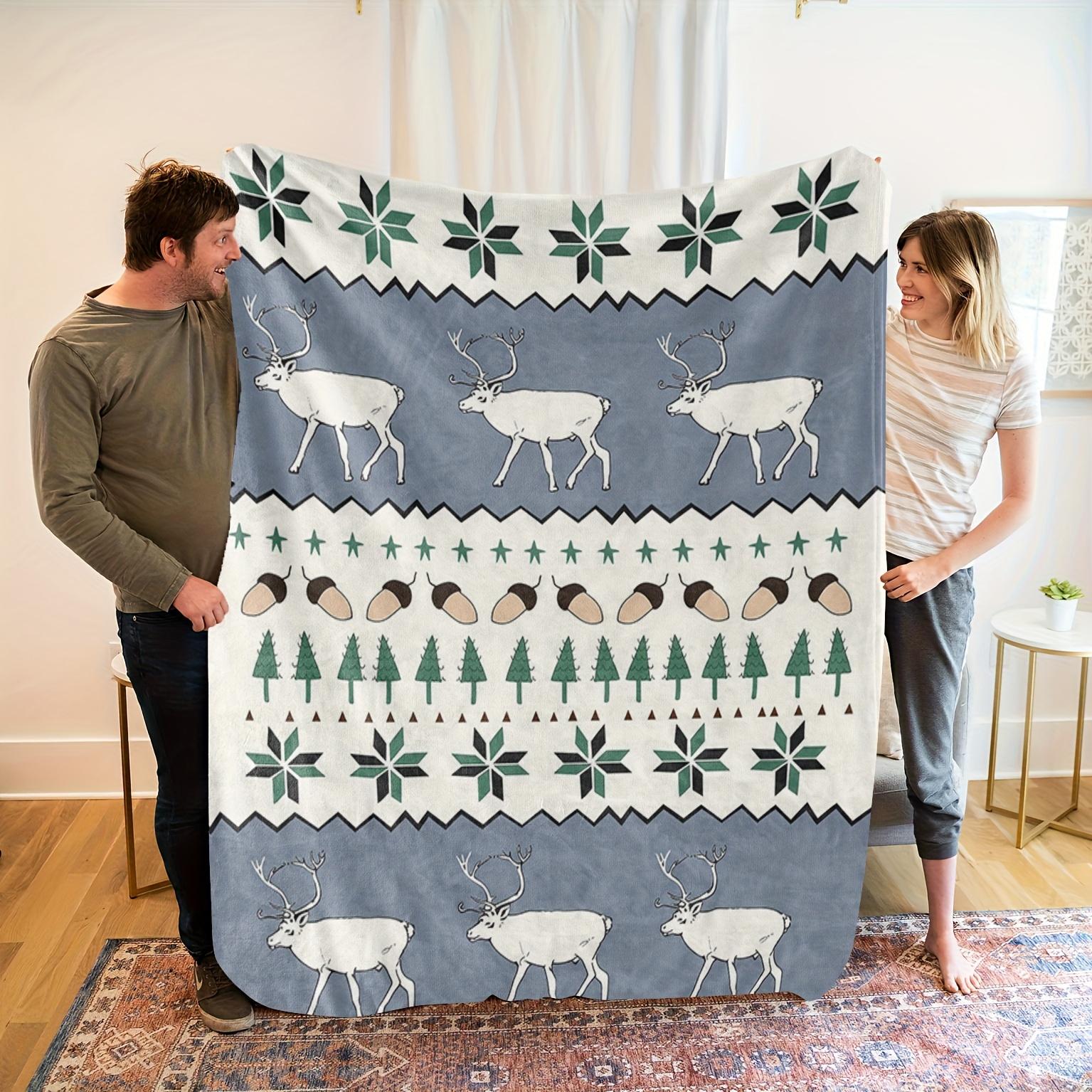 Cozy Snow Deer Print Flannel Blanket - Soft, High-Definition Digital Print, All-Season Use, Perfect Gift for Family & Friends 75x90cm
Cozy Snow Deer Print Flannel Blanket - Soft, High-Definition Digital Print, All-Season Use, Perfect Gift for Family & Friends 75x90cm