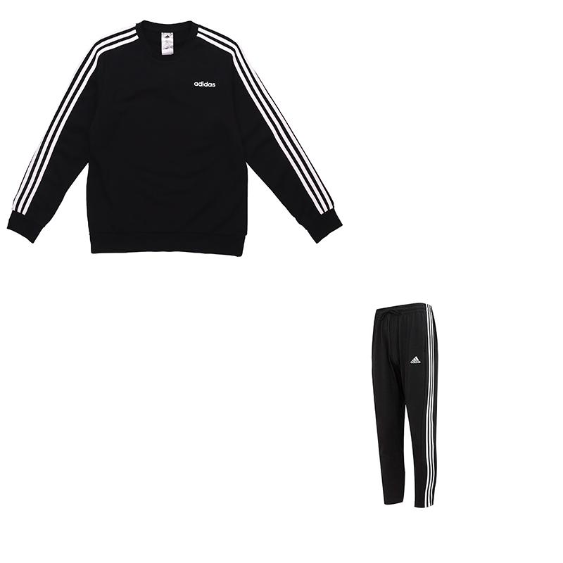 Adidas Retro Sport Stripe Logo Pullover Sweatshirt And Mid-Waist Long Pants Set Unisex Set Black DQ3083+IC0044 M
Adidas Retro Sport Stripe Logo Pullover Sweatshirt And Mid-Waist Long Pants Set Unisex Set Black DQ3083+IC0044 M