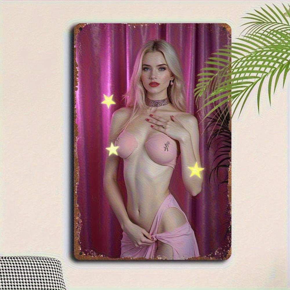 Алюминиевая настенная art в винтажном стиле с изображением сексуального розового бикини Сверкающие звезды Прочный металлический декор для дома, кафе, бара, гаража или Ga 20x30cm(7.8x11.8inch)
Алюминиевая настенная art в винтажном стиле с изображением сексуального розового бикини Сверкающие звезды Прочный металлический декор для дома, кафе, бара, гаража или Ga 20x30cm(7.8x11.8inch)
