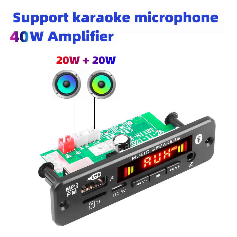 40 Вт kebidu Bluetooth 5.0 MP3-плеер декодер плата 2*20 Вт 12 В усилитель FM-радио TF USB AUX модуль Bluetooth приемник автомобильный комплект
40 Вт kebidu Bluetooth 5.0 MP3-плеер декодер плата 2*20 Вт 12 В усилитель FM-радио TF USB AUX модуль Bluetooth приемник автомобильный комплект