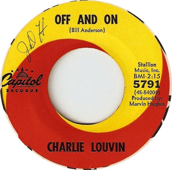 7-дюймовая пластинка CHARLIE LOUVIN - Off And On / Still Loving You 5791 Capitol Records 1967 США Фолк Б/У
7-дюймовая пластинка CHARLIE LOUVIN - Off And On / Still Loving You 5791 Capitol Records 1967 США Фолк Б/У