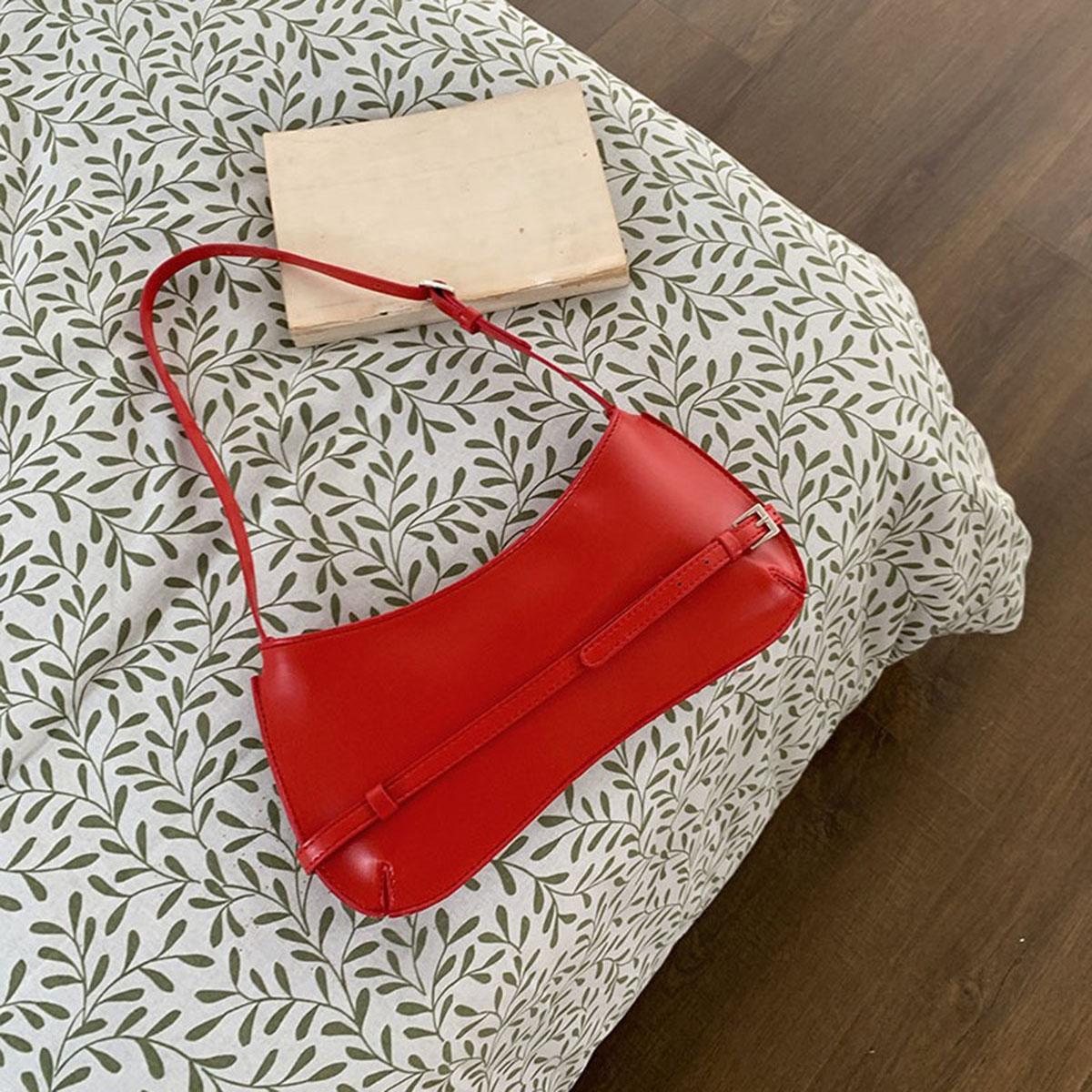 Ladies fashiable single-shoulder bag, retro baguette bag, high-end underarm bag, red wedding bag червоний
Ladies fashiable single-shoulder bag, retro baguette bag, high-end underarm bag, red wedding bag червоний
