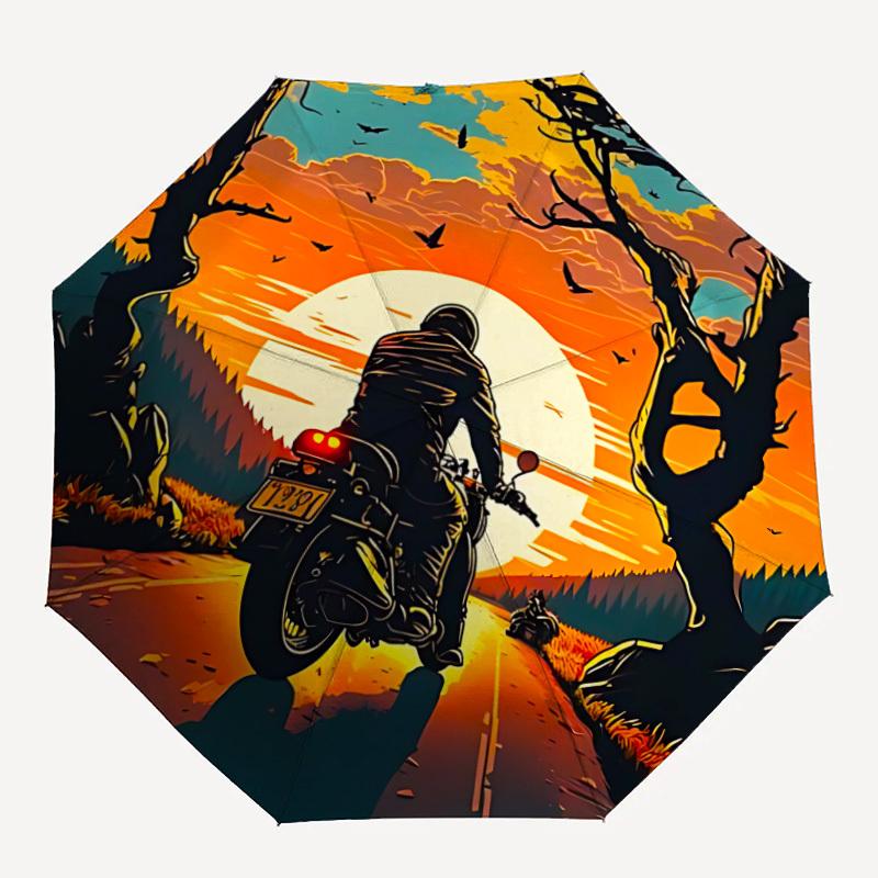 1PC Motorcycle Sunset Automatic Opening And Closing, Sturdy Iron Frame, Portable Folding Design, Suitable For Men And Women In All Seasons01
1PC Motorcycle Sunset Automatic Opening And Closing, Sturdy Iron Frame, Portable Folding Design, Suitable For Men And Women In All Seasons01