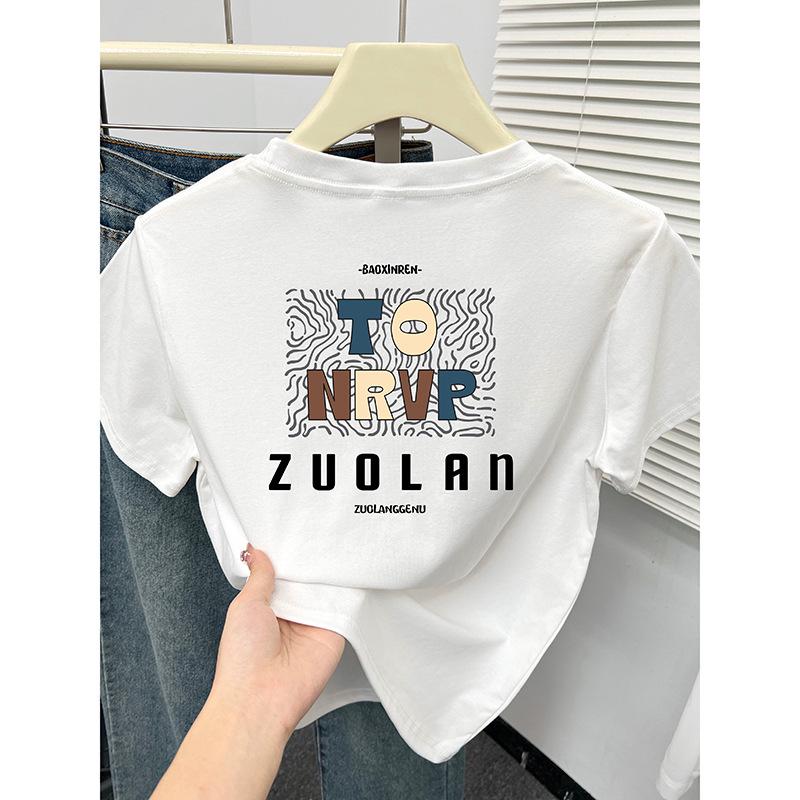 2024 Women s Slim Fit Letter Print Round Neck T-shirt - Short Sleeve Summer Fashion L серый/белый
2024 Women s Slim Fit Letter Print Round Neck T-shirt - Short Sleeve Summer Fashion L серый/белый