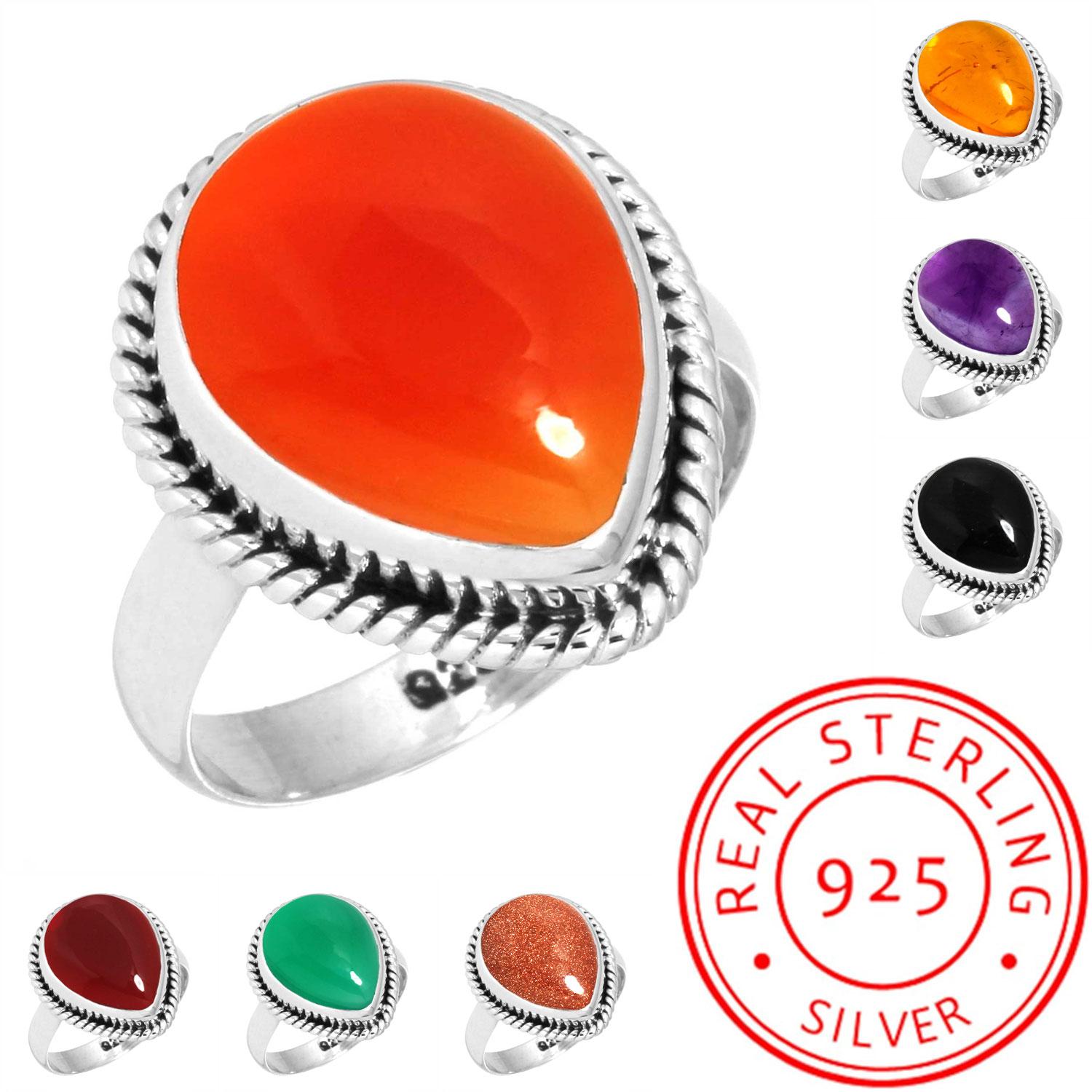 925 Sterling Silver Ring Women Gemstone Handmade Jewelry New Year Gift Amber Amethyst Black Onyx Carnelian Garnet Quartz Green Onyx Gold Stone Boho 11 бурштин
925 Sterling Silver Ring Women Gemstone Handmade Jewelry New Year Gift Amber Amethyst Black Onyx Carnelian Garnet Quartz Green Onyx Gold Stone Boho 11 бурштин