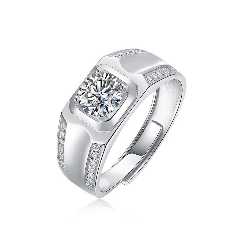 Bague Ringen S925 Серебряный комплект 1 карат с муассанитом Apollo Theme, мужское регулируемое кольцо для властной пары, которое можно открыть
Bague Ringen S925 Серебряный комплект 1 карат с муассанитом Apollo Theme, мужское регулируемое кольцо для властной пары, которое можно открыть