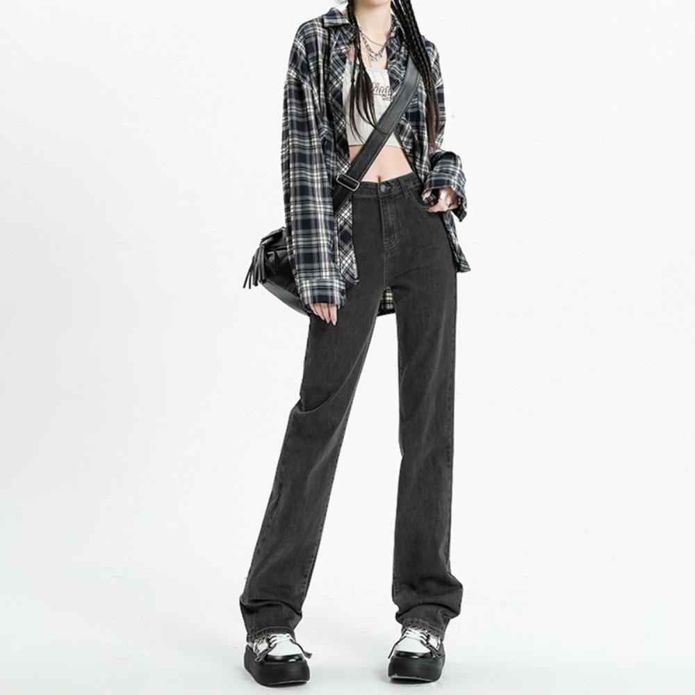 New Spring and Autumn High Waist Straight Jeans Women s Loose and Versatile Korean Mopping Jeans 2XL черный серый
New Spring and Autumn High Waist Straight Jeans Women s Loose and Versatile Korean Mopping Jeans 2XL черный серый