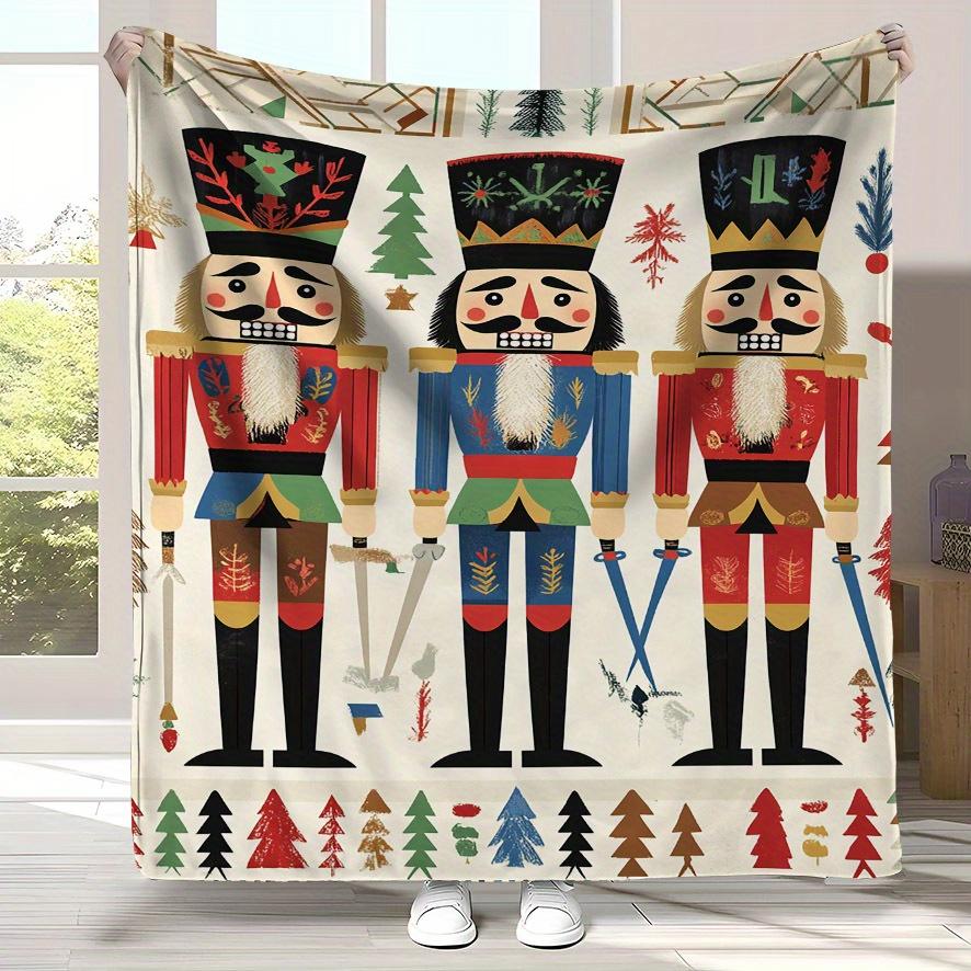 Nutcracker Design Flannel Fleece Throw Blanket - Vintage Style Soft Warm Cozy Blanket for Home, Couch, Bed, Seasonal Decor 75x90cm
Nutcracker Design Flannel Fleece Throw Blanket - Vintage Style Soft Warm Cozy Blanket for Home, Couch, Bed, Seasonal Decor 75x90cm