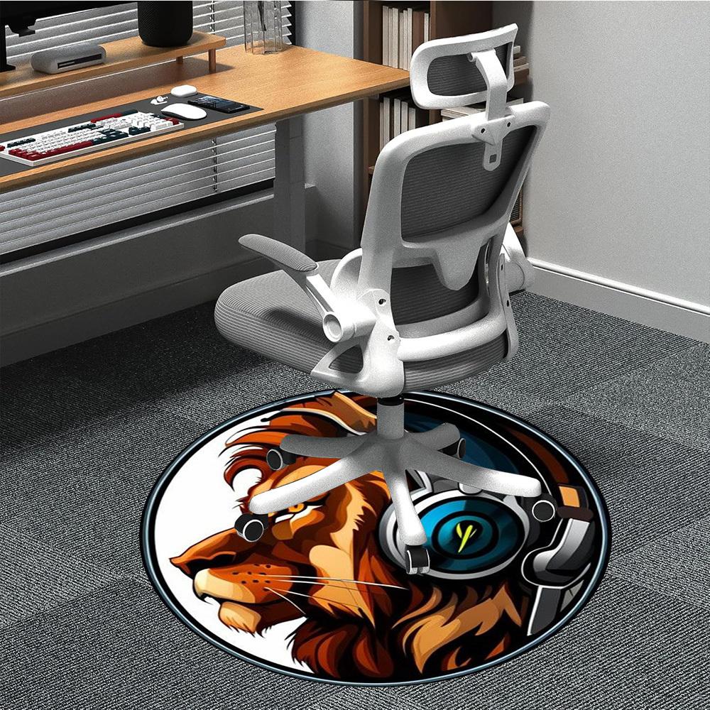 1pc Lion Headphones Chair Carpet for Office Non-Slip, Machine Washable Rug for Office, Room - Polyester, Machine Made yy251029239 80cm by 80cm
1pc Lion Headphones Chair Carpet for Office Non-Slip, Machine Washable Rug for Office, Room - Polyester, Machine Made yy251029239 80cm by 80cm