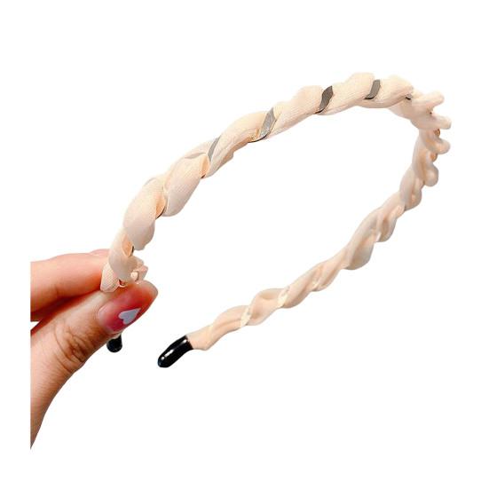 Women Headband Anti-Slip Teeth Mesh Yarn Twist Soft Braided Texture Hair Hoop Washing Face Headband Hair Accessory розовый
Women Headband Anti-Slip Teeth Mesh Yarn Twist Soft Braided Texture Hair Hoop Washing Face Headband Hair Accessory розовый