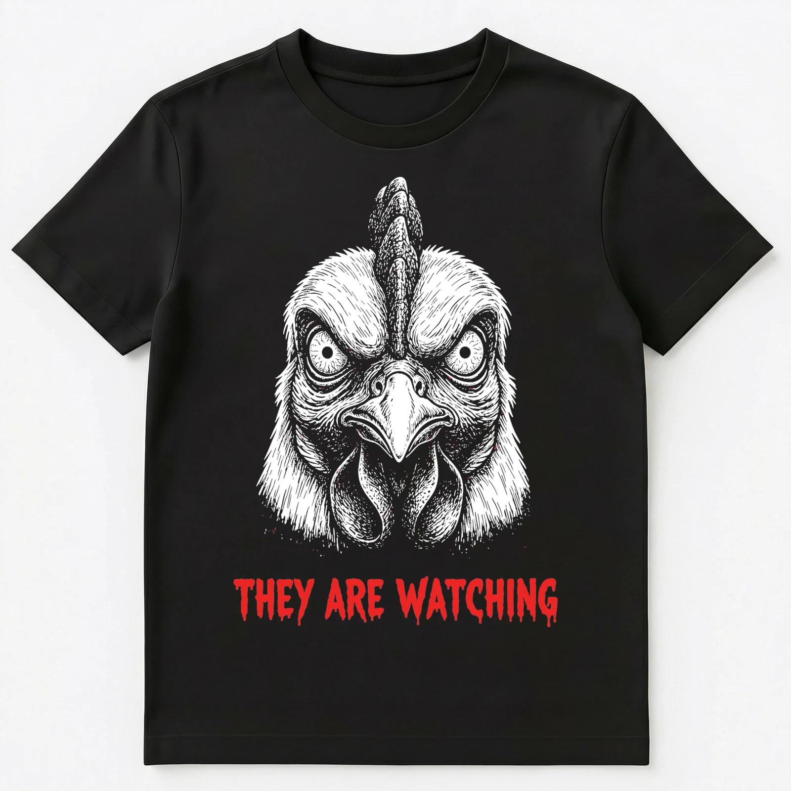 Rooster Enthusiast Paranoid Chicken Surveillance Dark Humor Unisex T-Shirt L
Rooster Enthusiast Paranoid Chicken Surveillance Dark Humor Unisex T-Shirt L