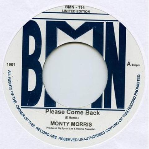 7-дюймовая пластинка ERIC MONTY MORRIS / UNKNOWN GROUP - Please Come Back / Неизвестный инструмент BMN114 BMN UK 1961 UK Reggae, Ska & Dub
7-дюймовая пластинка ERIC MONTY MORRIS / UNKNOWN GROUP - Please Come Back / Неизвестный инструмент BMN114 BMN UK 1961 UK Reggae, Ska & Dub