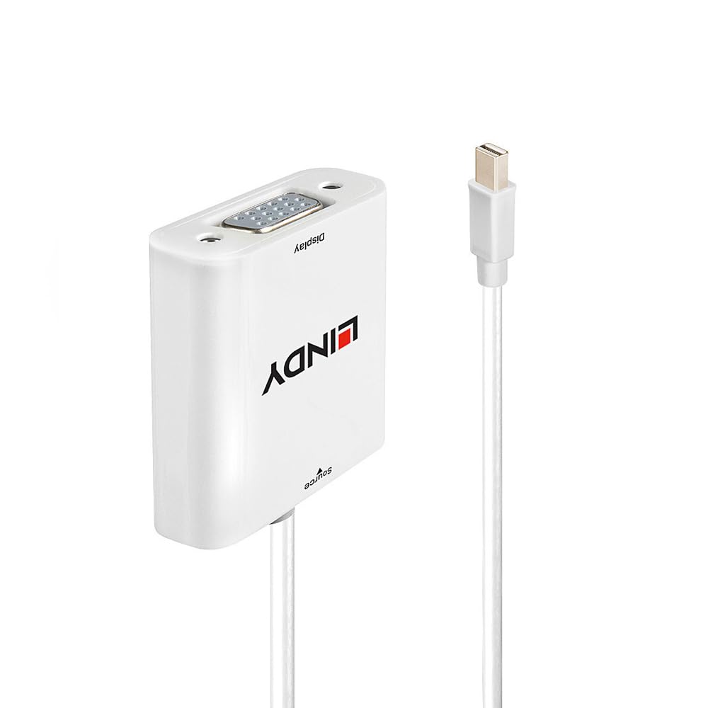 LINDY 10см Міні DisplayPort на VGA Активний Адаптер Штекер/Гніздо (Номер деталі 38310)
LINDY 10см Міні DisplayPort на VGA Активний Адаптер Штекер/Гніздо (Номер деталі 38310)