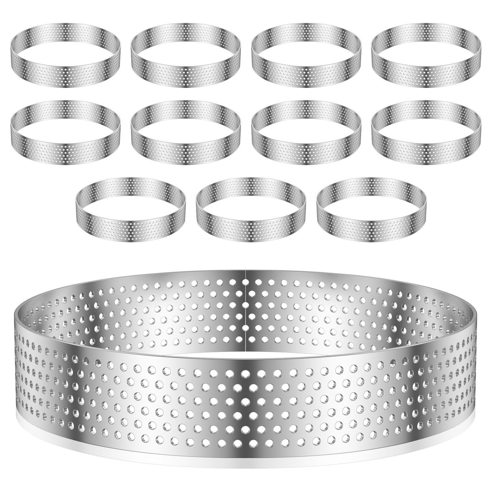 12pcs cake pancake pie mold stainless steel oval/circular porous pie mousse mold 4/5 inch professional baking mold
12pcs cake pancake pie mold stainless steel oval/circular porous pie mousse mold 4/5 inch professional baking mold