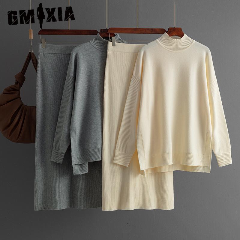 GMXIA Women s Sweater Set for Autumn and Winter, A Two-piece Set of Solid-color Semi-high-neck Sweater and Half-body Body-hugging Skirt One Size чорний
GMXIA Women s Sweater Set for Autumn and Winter, A Two-piece Set of Solid-color Semi-high-neck Sweater and Half-body Body-hugging Skirt One Size чорний