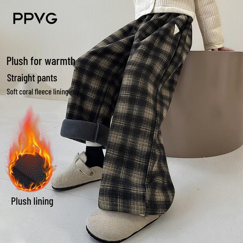 Beibei Kingdom Girls Retro Plaid Fleece-lined Straight-Leg Casual Pants 130
Beibei Kingdom Girls Retro Plaid Fleece-lined Straight-Leg Casual Pants 130