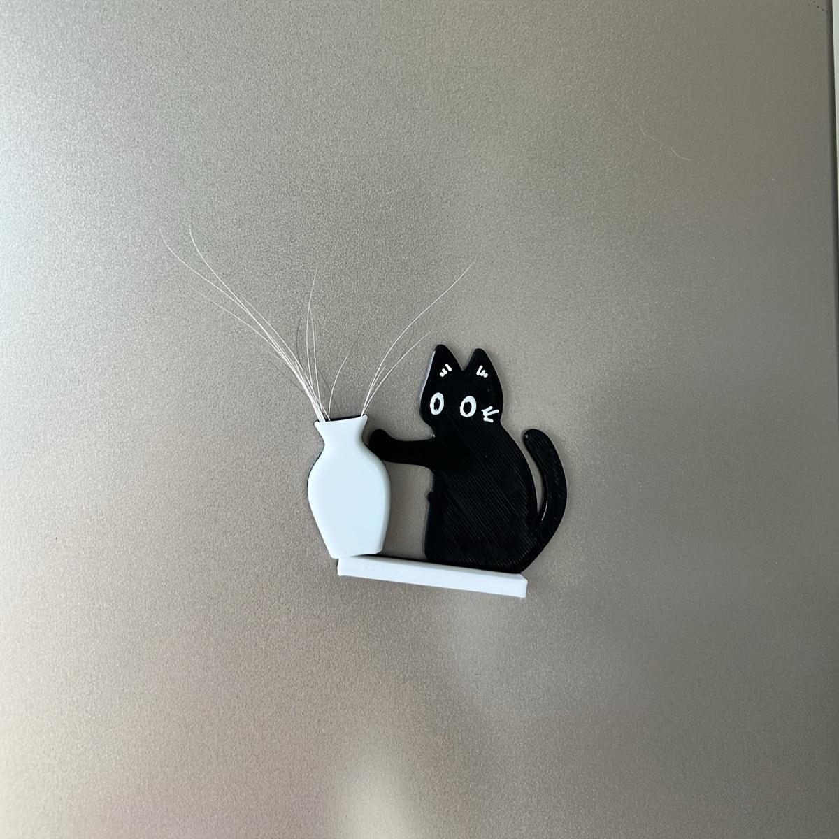 Perfect for Storing Cat Whiskers or Flower Arrangements, Ideal Gift for Cat Lovers,Cute Kitten Pushing A Bottle Acrylic Magnetic Refrigerator Magnet чёрный
Perfect for Storing Cat Whiskers or Flower Arrangements, Ideal Gift for Cat Lovers,Cute Kitten Pushing A Bottle Acrylic Magnetic Refrigerator Magnet чёрный