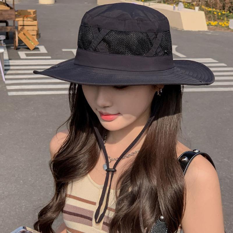 Summer Mesh Breathable Fishermen Hat Women Outdoor Hiking Mountaineering Sunshade Caps Solid Color Wide Brim UV Protection Hats чорний
Summer Mesh Breathable Fishermen Hat Women Outdoor Hiking Mountaineering Sunshade Caps Solid Color Wide Brim UV Protection Hats чорний