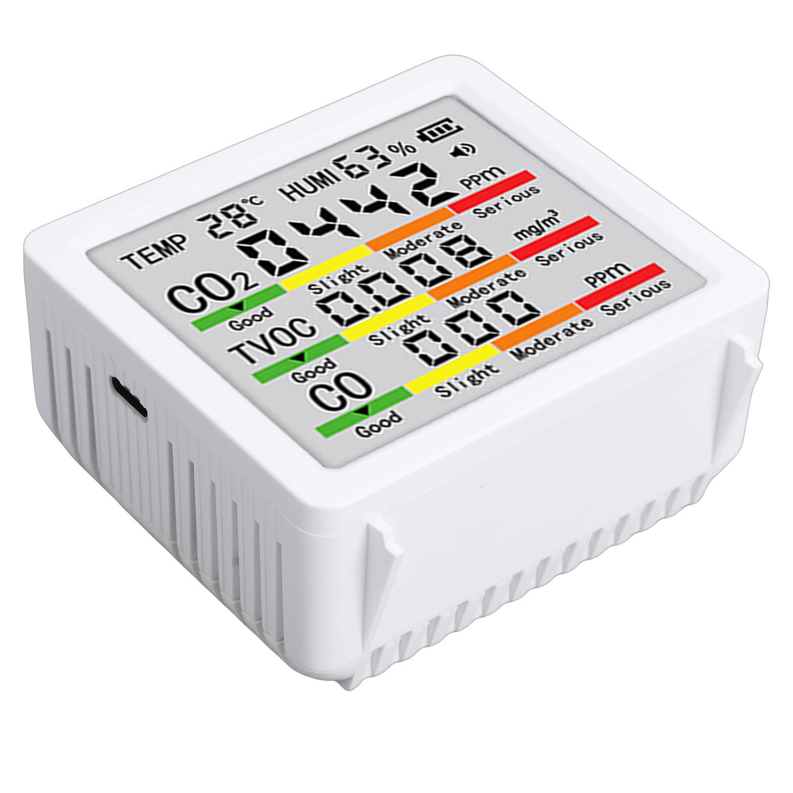 Quality Tester LCD Display Portable Detector TVOC CO2 Temperature Humidity Test for Home
Quality Tester LCD Display Portable Detector TVOC CO2 Temperature Humidity Test for Home