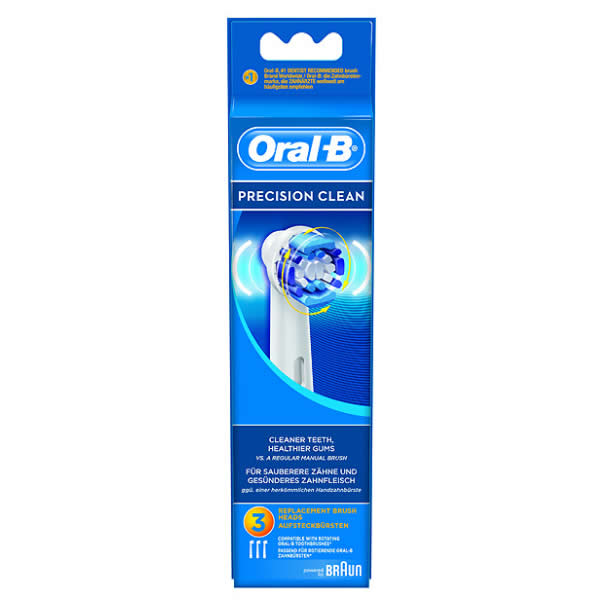 Oral-B Electric Toothbrush Head Precision Clean 3 units (eb 20-3 Precision Clean)
Oral-B Electric Toothbrush Head Precision Clean 3 units (eb 20-3 Precision Clean)