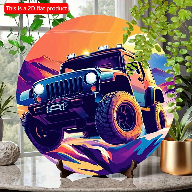 2d Flat 20*20cm, color Circular Wooden Sign, Retro Racing Car Design, Classic Rustic Style, for Room, Window, Bedroom, Door, Garage Mural Decoration. 20x20cm
2d Flat 20*20cm, color Circular Wooden Sign, Retro Racing Car Design, Classic Rustic Style, for Room, Window, Bedroom, Door, Garage Mural Decoration. 20x20cm