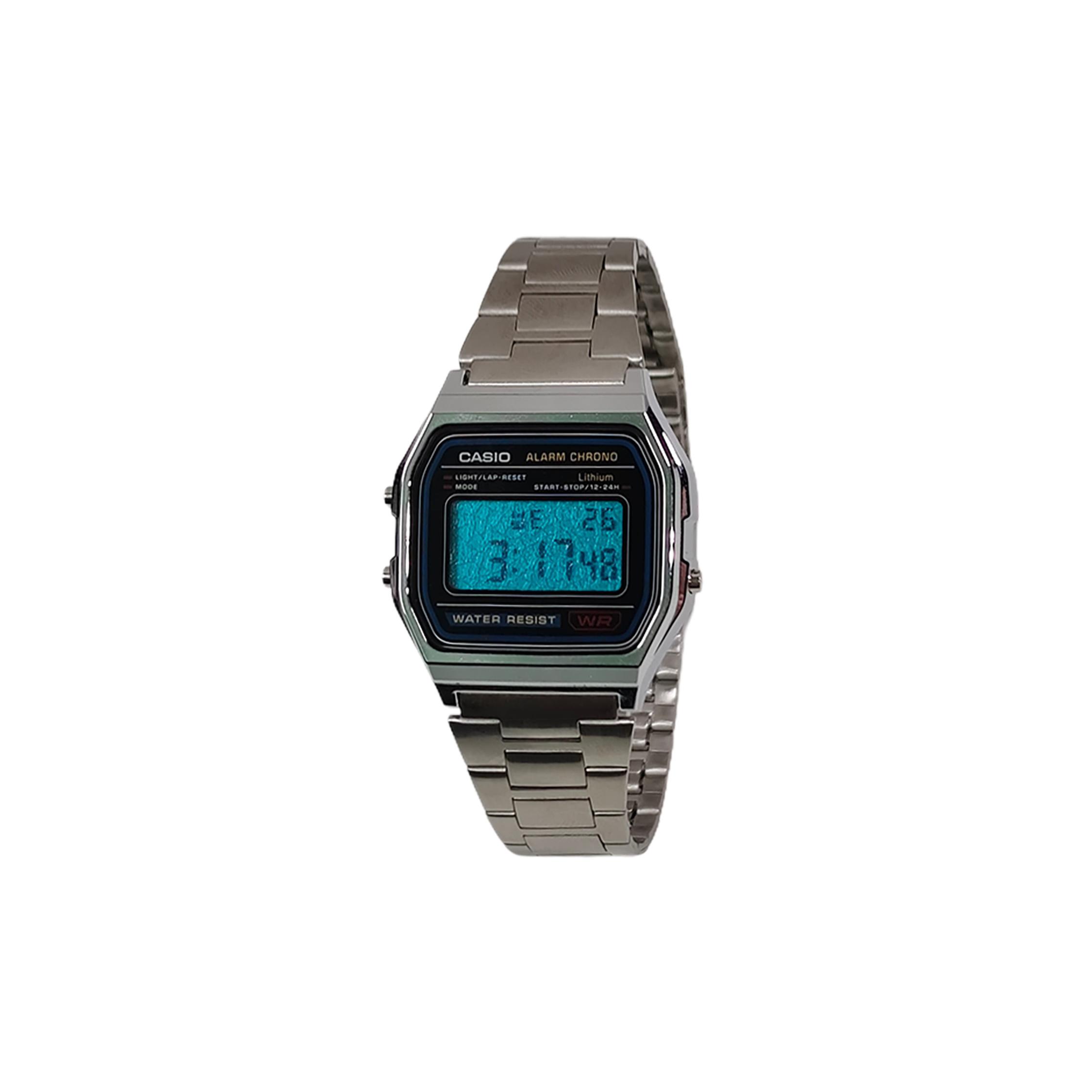 CASIO Custom Collection Quartz Movement Stainless Steel Strap Watch Unisex Blue Dial A158WA-1(Watch5--) Silver Strap
CASIO Custom Collection Quartz Movement Stainless Steel Strap Watch Unisex Blue Dial A158WA-1(Watch5--) Silver Strap