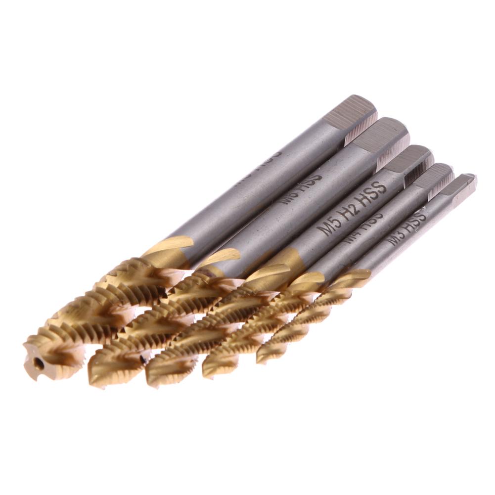 5pcs M3 M4 M5 M6 M8 Titanium Coated HSS Screw Thread Metric Spiral Fluted China Mainland
5pcs M3 M4 M5 M6 M8 Titanium Coated HSS Screw Thread Metric Spiral Fluted China Mainland