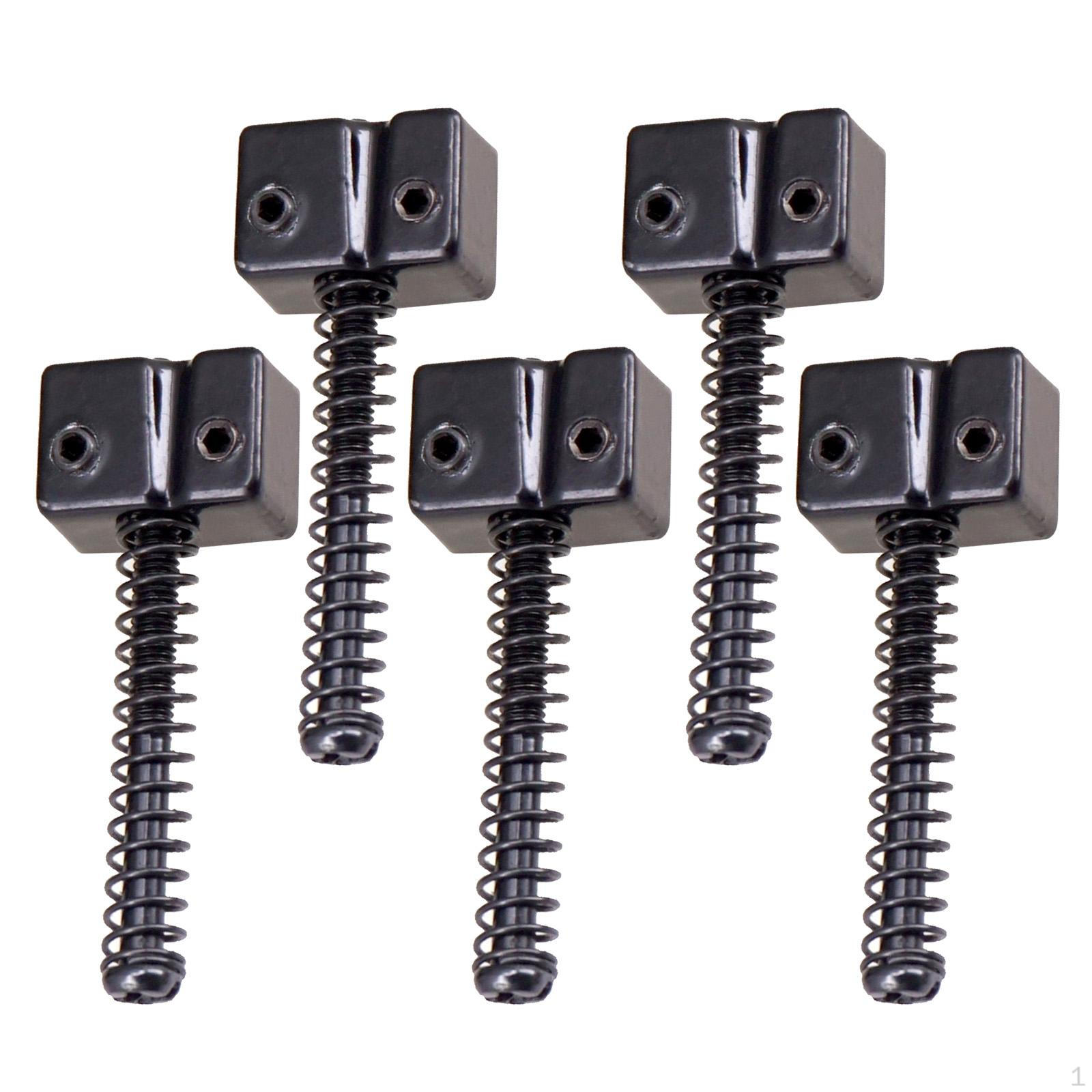 5 Attachment String Replacement Bridge Saddles Set Zinc Alloy чорний
5 Attachment String Replacement Bridge Saddles Set Zinc Alloy чорний