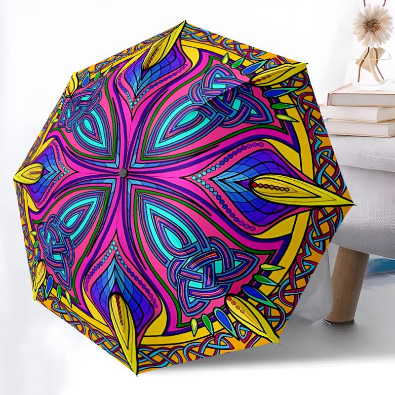 1pc Mandala Artwork Automatic Folding Umbrella Durable Iron Frame,All Seasons Home Travel Outdoor Multifunctional Umbrella yy251115135
1pc Mandala Artwork Automatic Folding Umbrella Durable Iron Frame,All Seasons Home Travel Outdoor Multifunctional Umbrella yy251115135