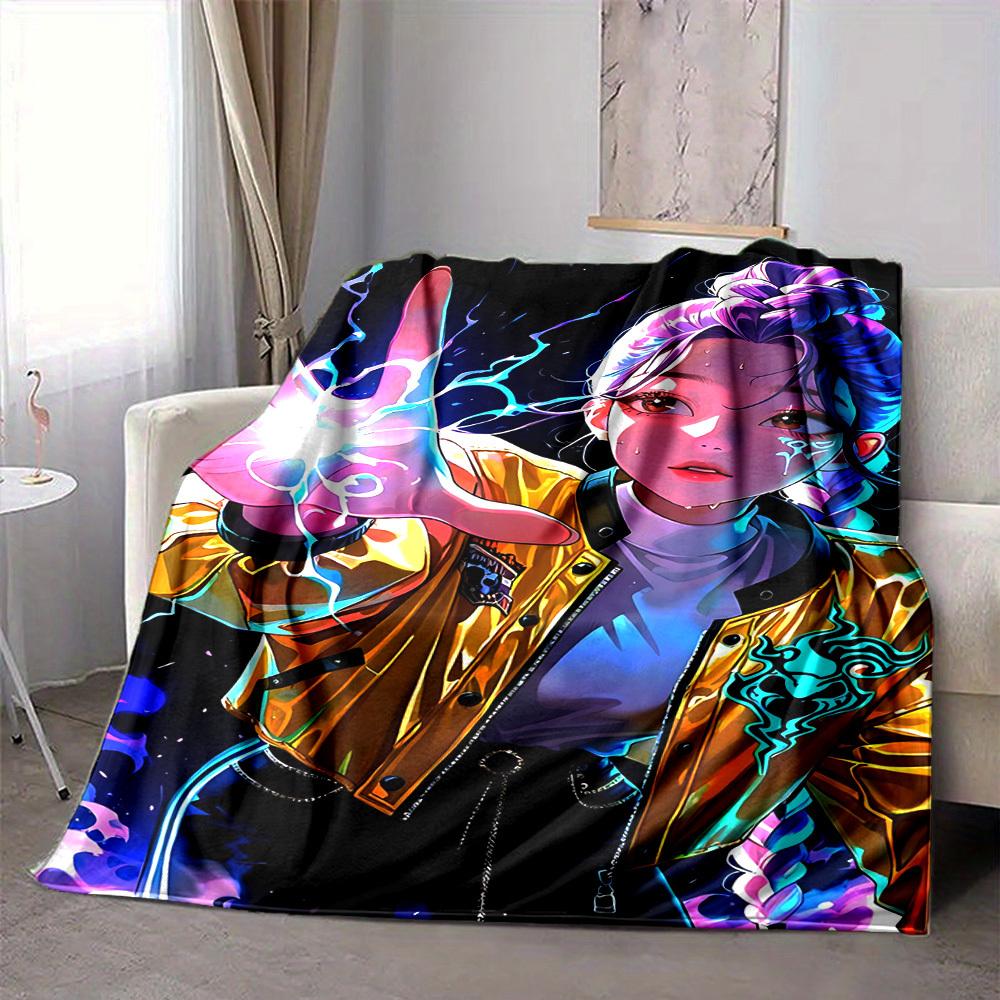 1pc KPop Demon Hunters Soft & Warm Flannel Blanket, Multi-Purpose Throw Blanket for Couch, Sofa, Office, Bed, Camping, Travel 80x120cm
1pc KPop Demon Hunters Soft & Warm Flannel Blanket, Multi-Purpose Throw Blanket for Couch, Sofa, Office, Bed, Camping, Travel 80x120cm
