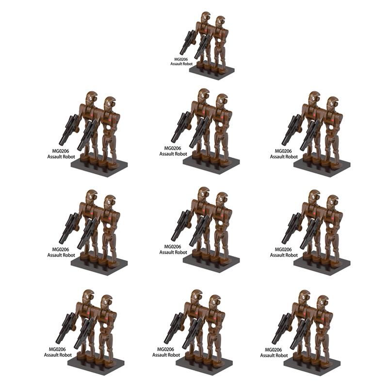 Штурмовий робот Будівельні блоки 20 шт./набір Фігурка з цегли Фігурки Генерал Грівус Супер Бойовий Дроїд RO-GO Штурмовий робот E-C031
Штурмовий робот Будівельні блоки 20 шт./набір Фігурка з цегли Фігурки Генерал Грівус Супер Бойовий Дроїд RO-GO Штурмовий робот E-C031