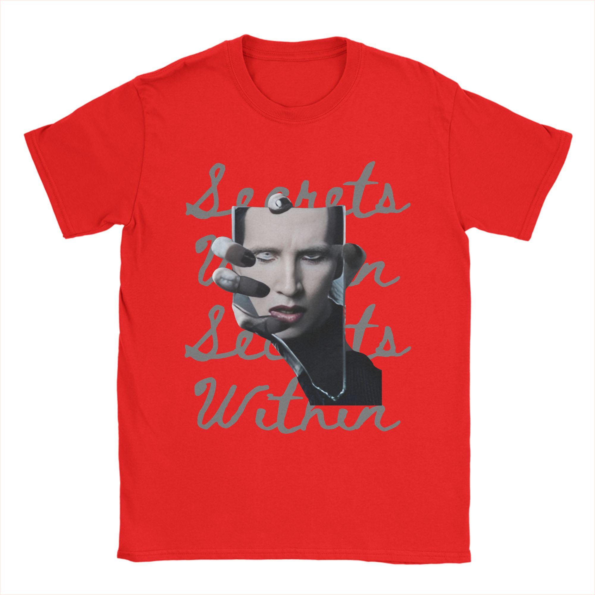 Marilyn Manson Mirror Reflection The Secrets Within Hipster TShirts 100 Cotton Tee Shirt for Men Print Short Sleeve Top Tees S
Marilyn Manson Mirror Reflection The Secrets Within Hipster TShirts 100 Cotton Tee Shirt for Men Print Short Sleeve Top Tees S
