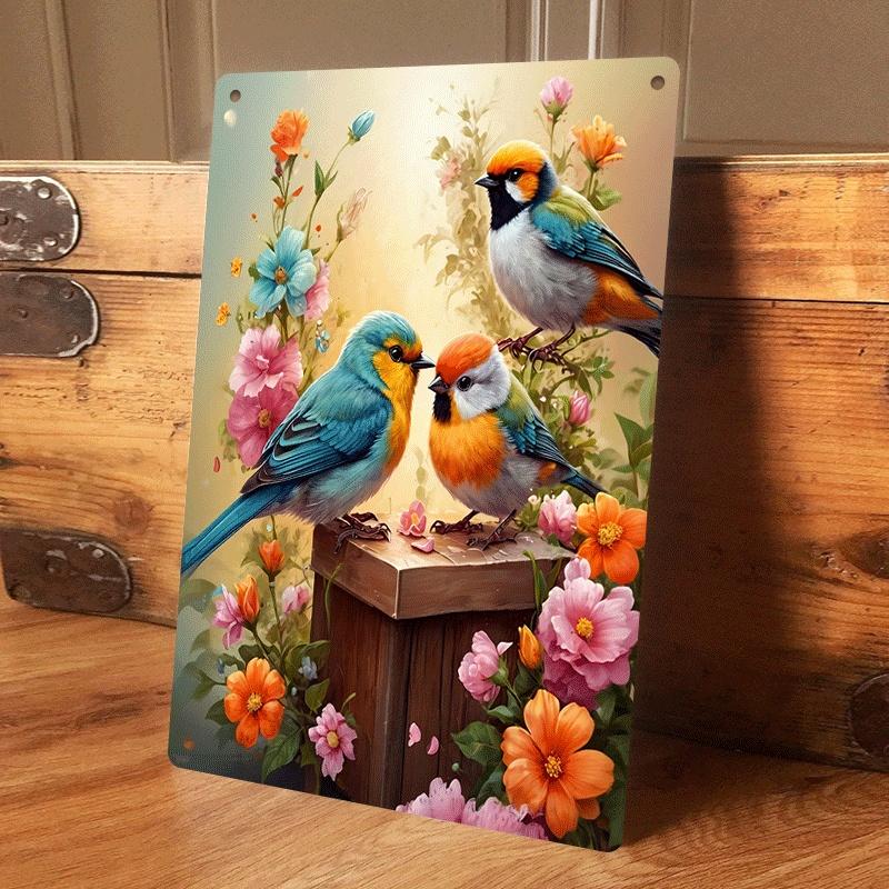 1 piece of colorful flower and bird tin painting plaque, European style living room wall decoration, entryway hallway mural, ret (as the picture,20x30cm)
1 piece of colorful flower and bird tin painting plaque, European style living room wall decoration, entryway hallway mural, ret (as the picture,20x30cm)
