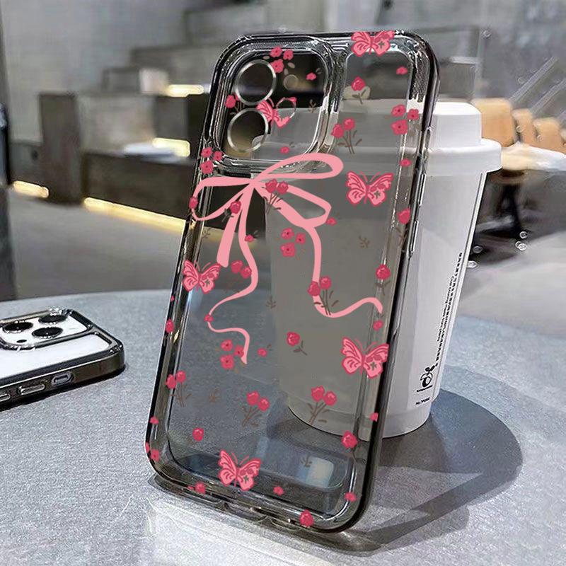 Pink Bow Design Transparent TPU Phone Case For IPhone 16 15 14 13 12 11 Pro Max XS X XR 7 8 Plus SE2 Shockproof Soft Cover iphone 12 ProMax
Pink Bow Design Transparent TPU Phone Case For IPhone 16 15 14 13 12 11 Pro Max XS X XR 7 8 Plus SE2 Shockproof Soft Cover iphone 12 ProMax