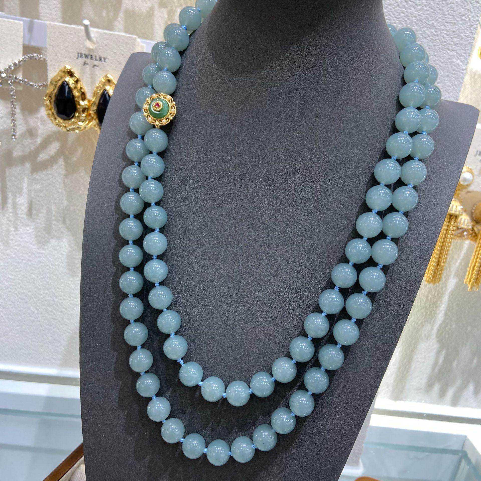Ice Natural Chalcedony Necklace 12M Women S Blue Water Necklace Girls Long Necklace Mom Chain Premium Sense
Ice Natural Chalcedony Necklace 12M Women S Blue Water Necklace Girls Long Necklace Mom Chain Premium Sense