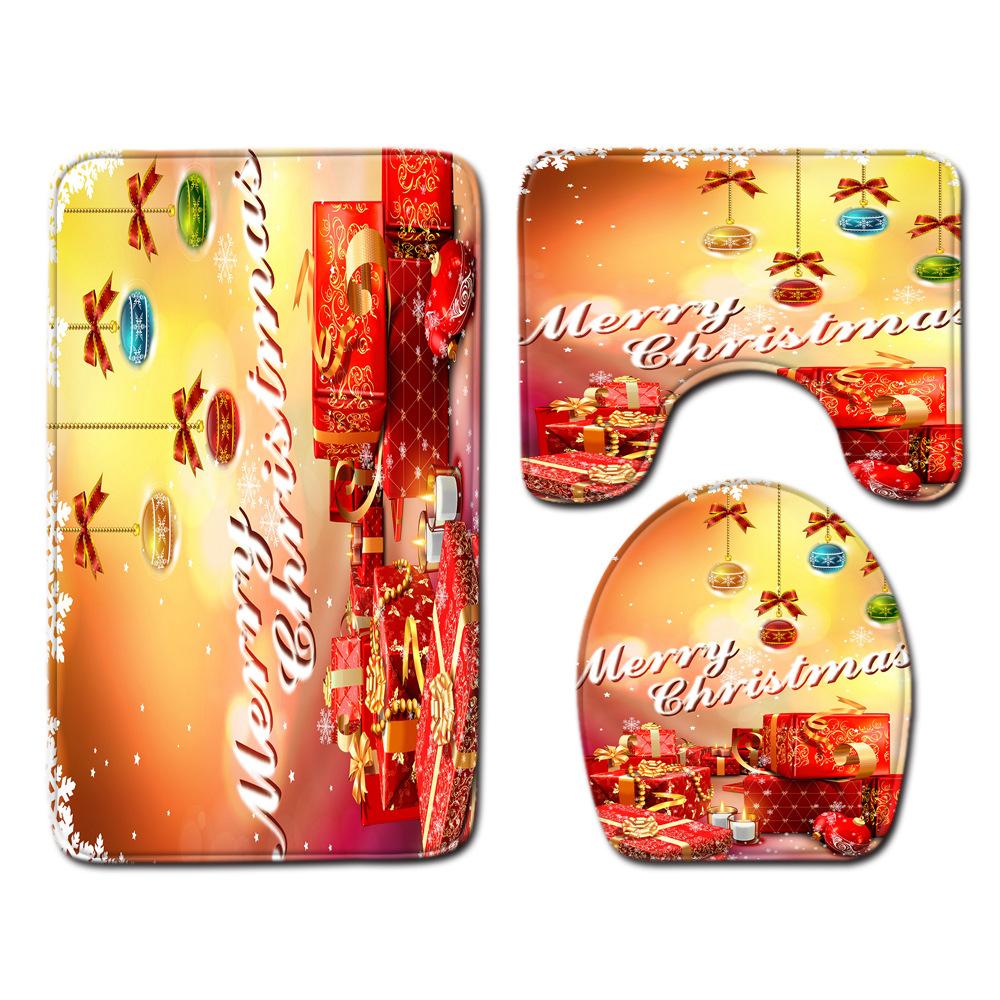 Christmas Bathroom Floor Mat Toilet Three-Piece Set 45cmx75cm
Christmas Bathroom Floor Mat Toilet Three-Piece Set 45cmx75cm