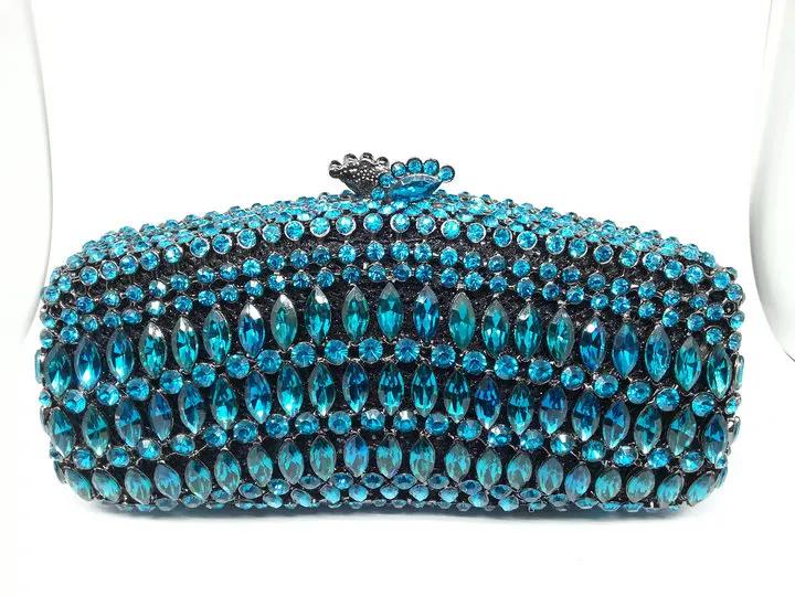 Boutique De FGG Navy Blue Crystal Clutch Purses Women Evening Handbags Bridal Rhinestone Minaudiere Bags Wedding Party Bag Mini Clutch
Boutique De FGG Navy Blue Crystal Clutch Purses Women Evening Handbags Bridal Rhinestone Minaudiere Bags Wedding Party Bag Mini Clutch