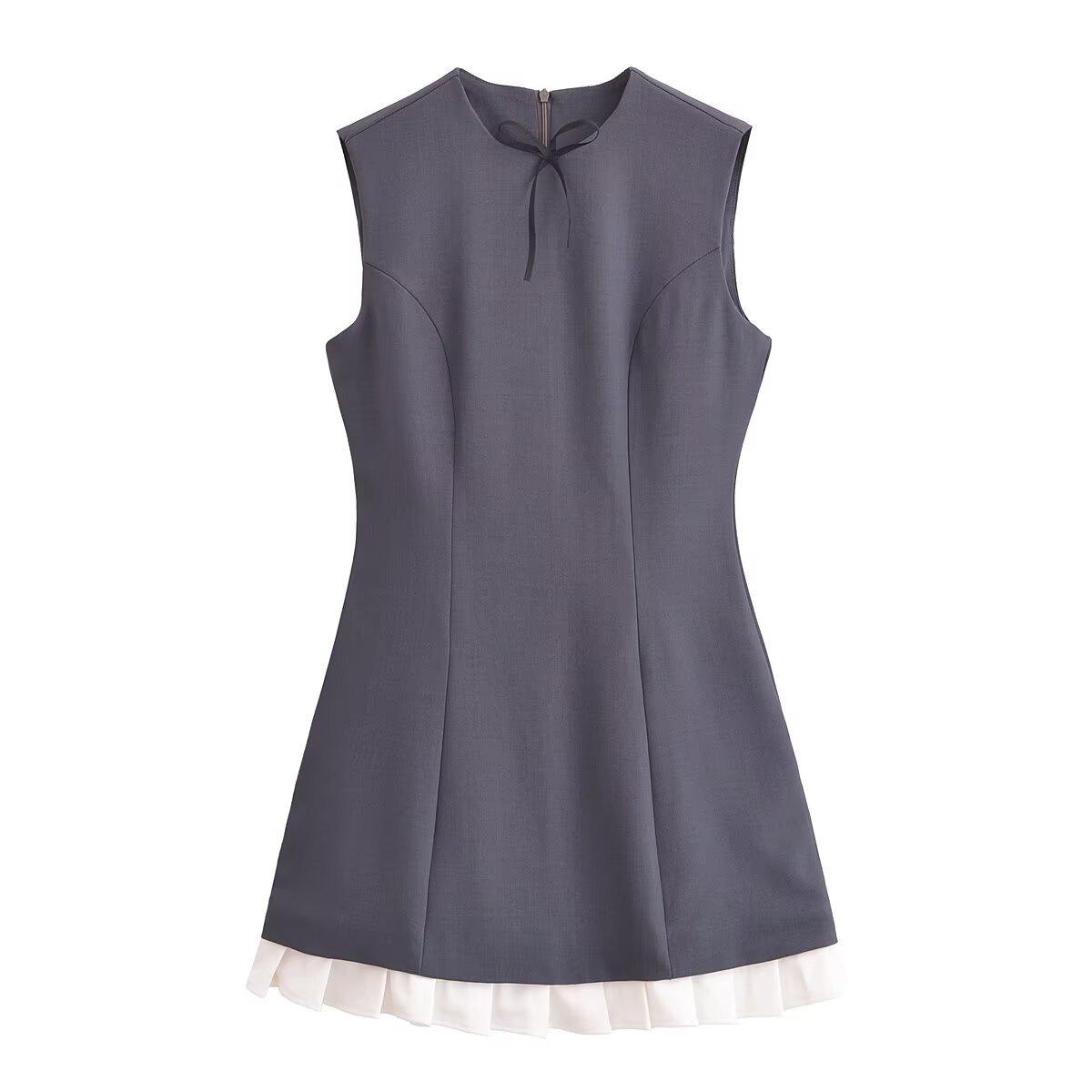 Весна 2025 Элегантное женское платье А-силуэта без рукавов с оборками в европейском и американском стиле Small серый
Весна 2025 Элегантное женское платье А-силуэта без рукавов с оборками в европейском и американском стиле Small серый