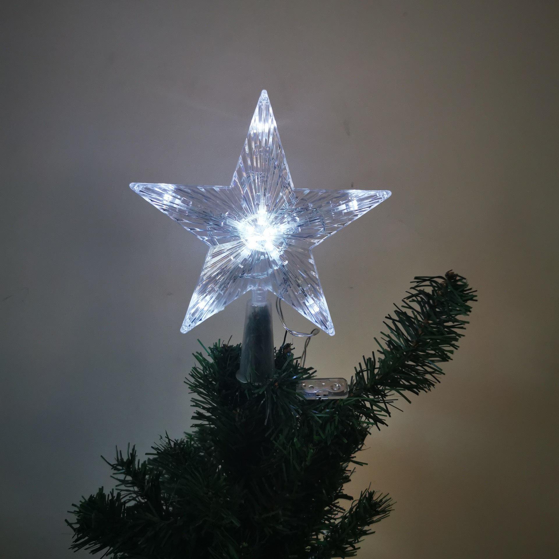 LED Luminous Star Tree Topper with Colored Lights - Battery-Powered Five-Pointed Star Decoration for Christmas Small, 10 LED, Battery Operated, Constant Light
LED Luminous Star Tree Topper with Colored Lights - Battery-Powered Five-Pointed Star Decoration for Christmas Small, 10 LED, Battery Operated, Constant Light