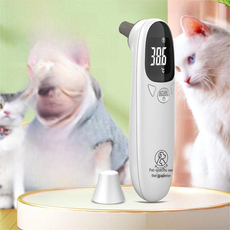 Pet Ear Thermometer: Non-Contact Electronic Veterinary Temperature Measuring Device Rechargeable Animal Thermometer - English
Pet Ear Thermometer: Non-Contact Electronic Veterinary Temperature Measuring Device Rechargeable Animal Thermometer - English