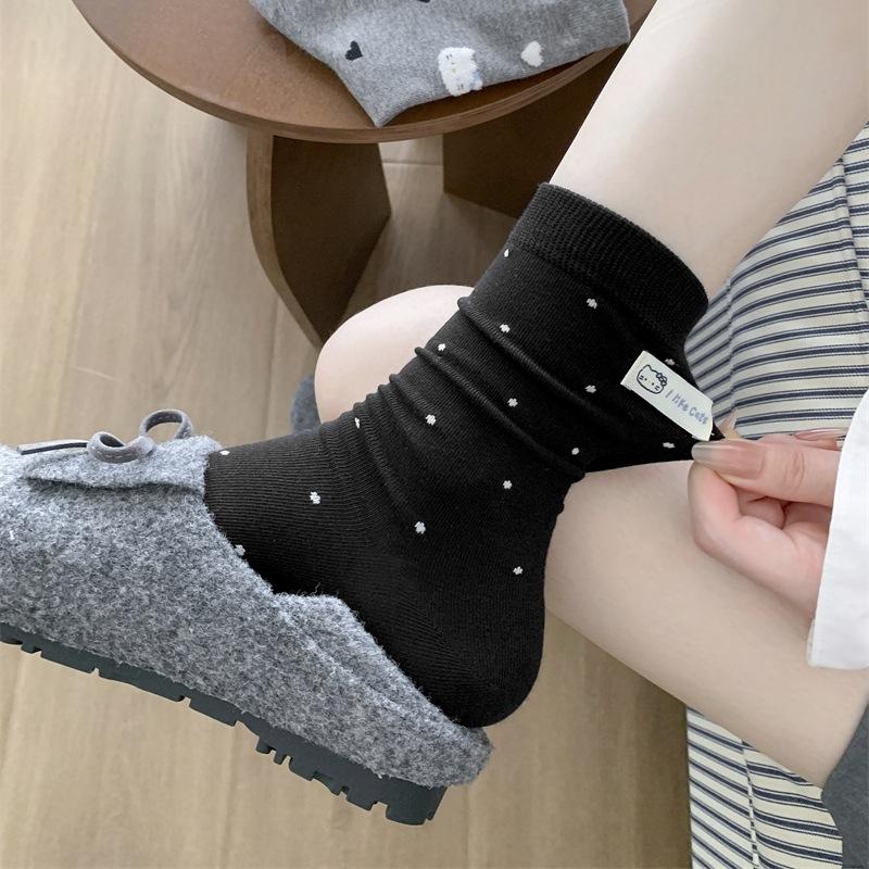 Kt Cat Embroidered Socks Cartoon Flocking Cute Bow Cat Mid-Tube Socks Pure Cotton Boneless Socks One size fits all чорний
Kt Cat Embroidered Socks Cartoon Flocking Cute Bow Cat Mid-Tube Socks Pure Cotton Boneless Socks One size fits all чорний