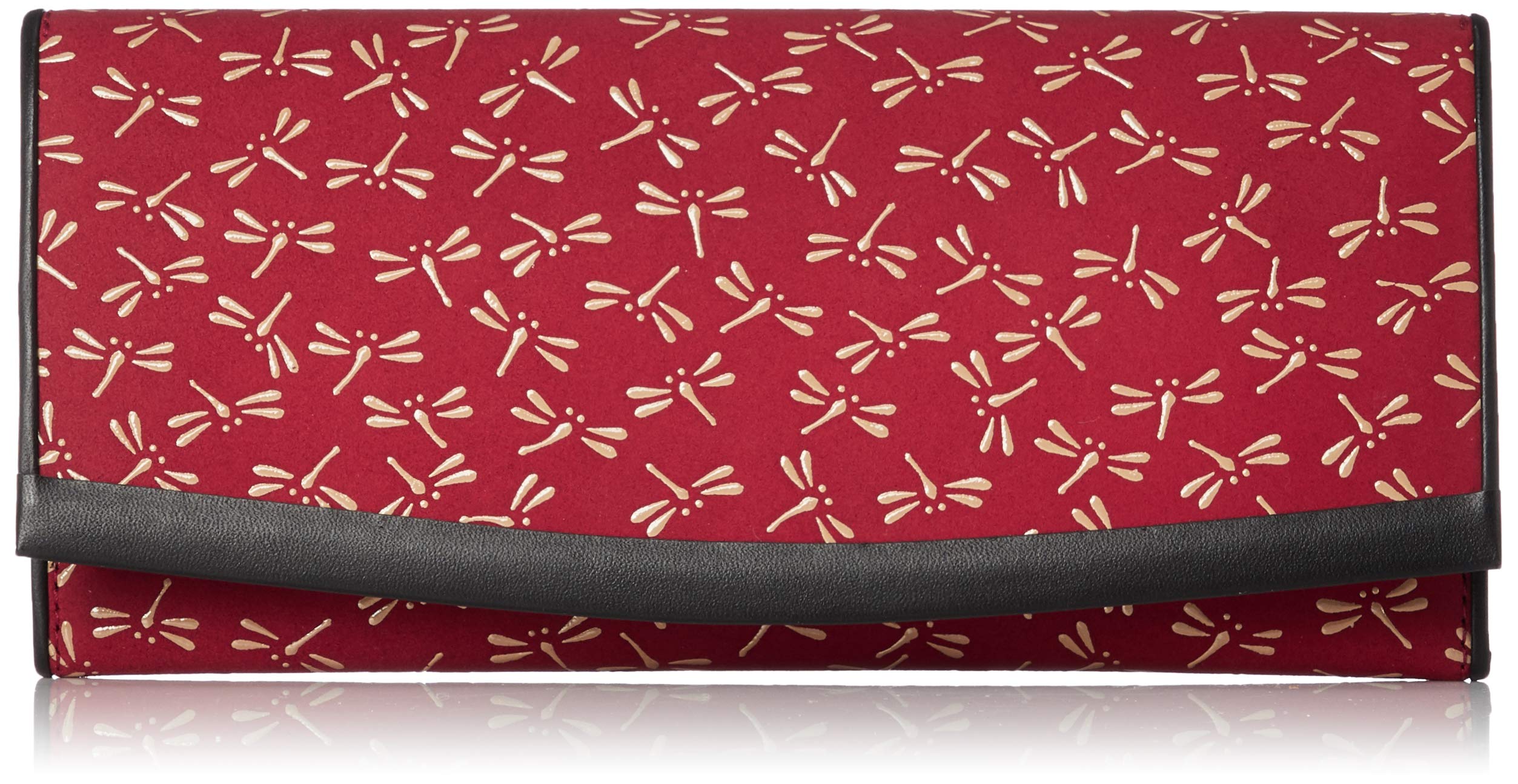 Indenya Women s Long Wallet, Red Deer Leather with White Lacquer, Dragonfly Pattern, 2311-13-008
Indenya Women s Long Wallet, Red Deer Leather with White Lacquer, Dragonfly Pattern, 2311-13-008