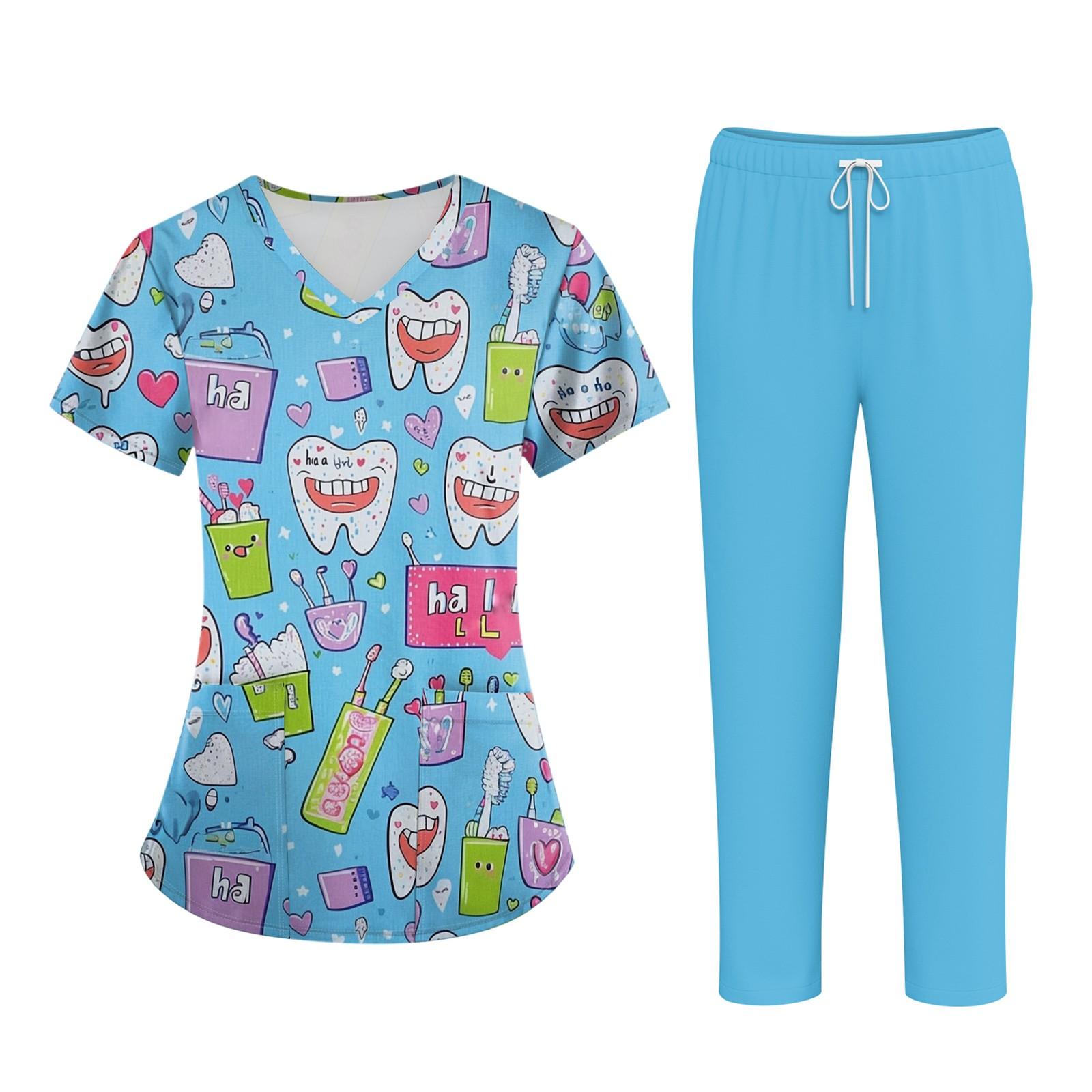 Плюс размерСкраб с принтом Рабочая форма Топы для женщин Крест V-образным вырезом Хэллоуин Принт с короткими рукавами Забавные футболки Спецодежда Футболка с карманами L
Плюс размерСкраб с принтом Рабочая форма Топы для женщин Крест V-образным вырезом Хэллоуин Принт с короткими рукавами Забавные футболки Спецодежда Футболка с карманами L