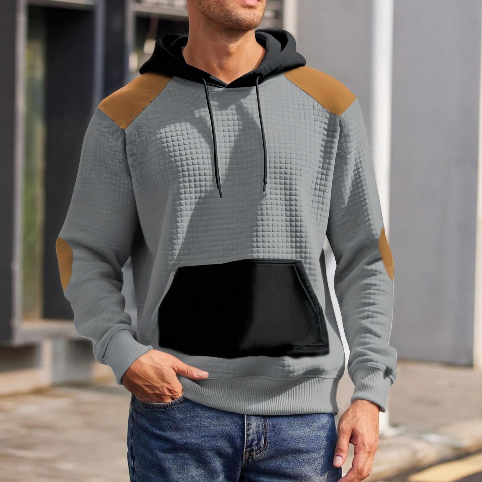 Мужская уличная повседневная толстовка с капюшоном свободного кроя, в стиле колор-блок, с большими карманами M
Мужская уличная повседневная толстовка с капюшоном свободного кроя, в стиле колор-блок, с большими карманами M