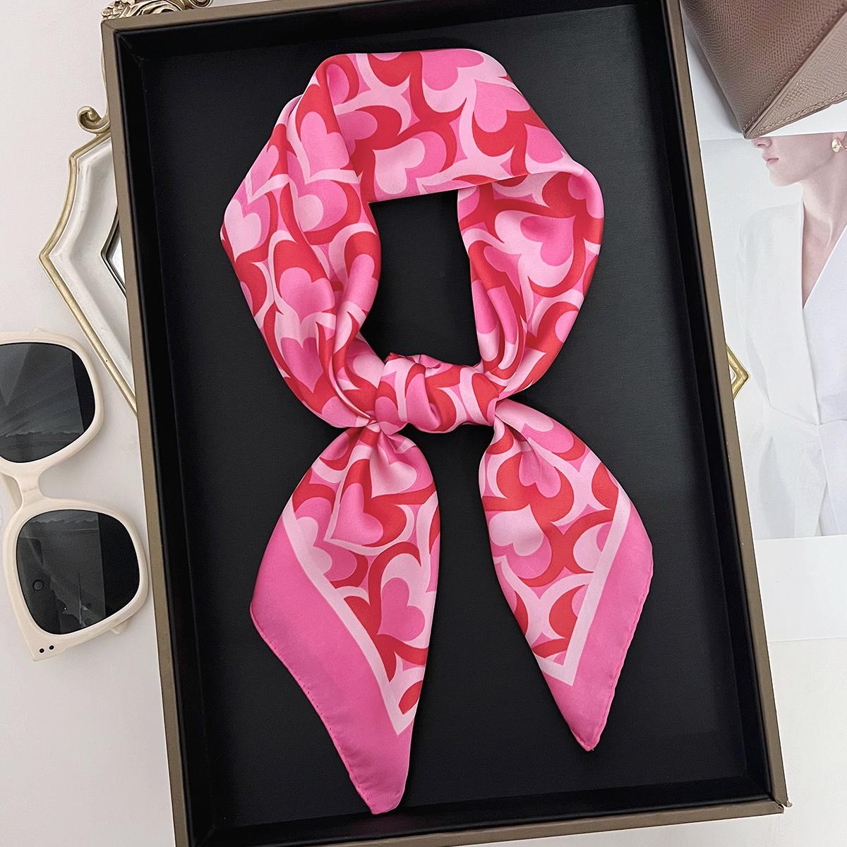 Imitation Silk LOVE Print Square Scarf For Women, Spring Bandana Breathable Scarf,Hair Band,Head Band For Dressing Up Your Look
Imitation Silk LOVE Print Square Scarf For Women, Spring Bandana Breathable Scarf,Hair Band,Head Band For Dressing Up Your Look