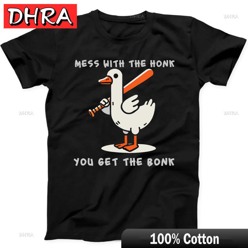 Mess with The Honk You Get The Bonk Goose Duck Funny Gift Black T Shirt Streetwear Classic TShirts Tshirts for Women TShirt 4XL
Mess with The Honk You Get The Bonk Goose Duck Funny Gift Black T Shirt Streetwear Classic TShirts Tshirts for Women TShirt 4XL