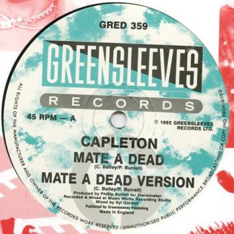 12inch Record CAPLETON - Mate A Dead; Version / (Jeep Mix) GRED359 Greensleeves 1992 UK Reggae, Ska & Dub Used
12inch Record CAPLETON - Mate A Dead; Version / (Jeep Mix) GRED359 Greensleeves 1992 UK Reggae, Ska & Dub Used
