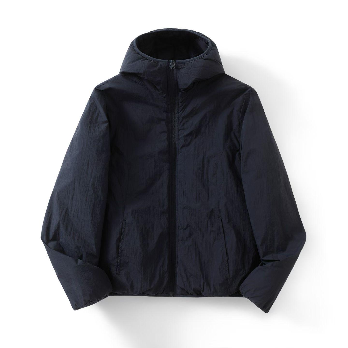 Reversible Hooded Cotton Jacket - Unisex Casual Outerwear for Autumn/Winter 2025 L темно-синього кольору
Reversible Hooded Cotton Jacket - Unisex Casual Outerwear for Autumn/Winter 2025 L темно-синього кольору