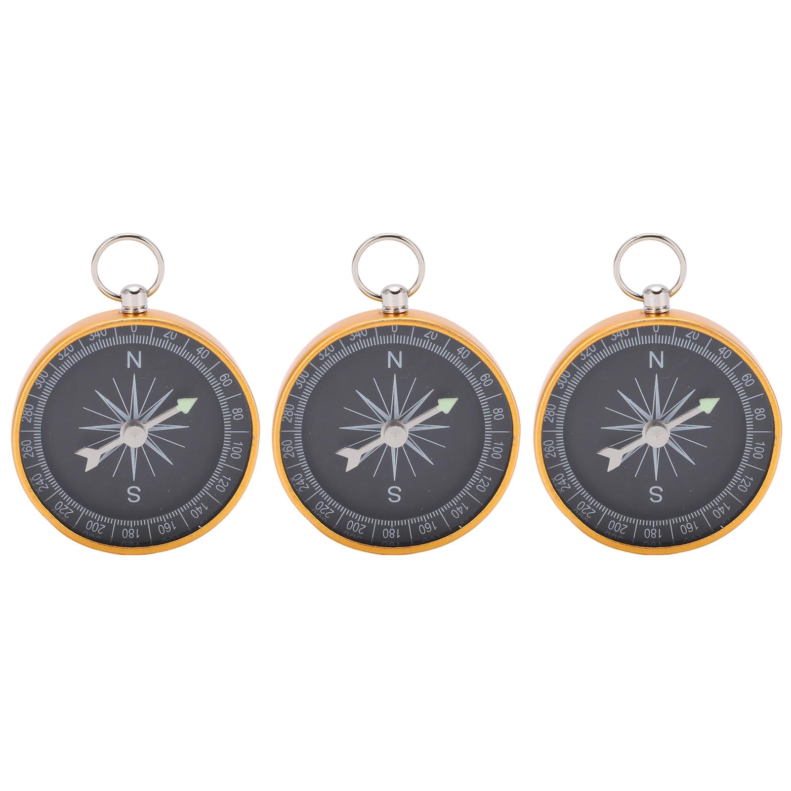3Pcs Orienteering Compass Aluminum Alloy Keychain Compass for Hiking Hunting Motoring
3Pcs Orienteering Compass Aluminum Alloy Keychain Compass for Hiking Hunting Motoring